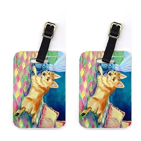 Carolines Treasures Carolines Treasures 7275BT Pair of 2 Norwich Terrier Luggage Tags 7275BT
